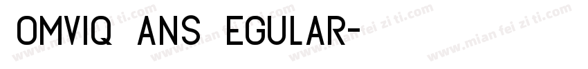 Comviq Sans Regular字体转换